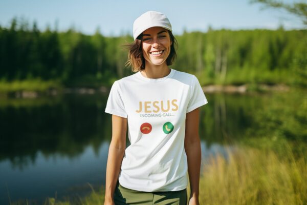 "Jesus Is Calling" – Christian Graphic Tee - Image 3