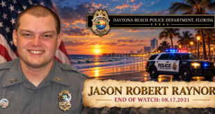 Officer Jason Robert Raynor, Daytona Beach Police Department, End of Watch August 17, 2021