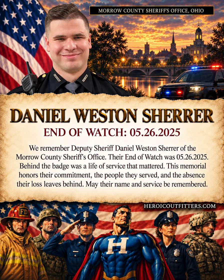 Deputy Sheriff Daniel Weston Sherrer, Morrow County Sheriff's Office, End of Watch 2025-05-26