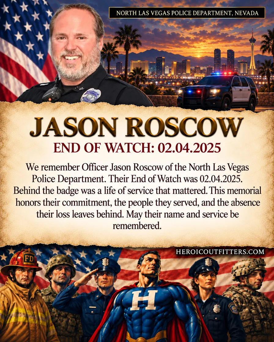Officer Jason Roscow, North Las Vegas Police Department, End of Watch 2025-02-04