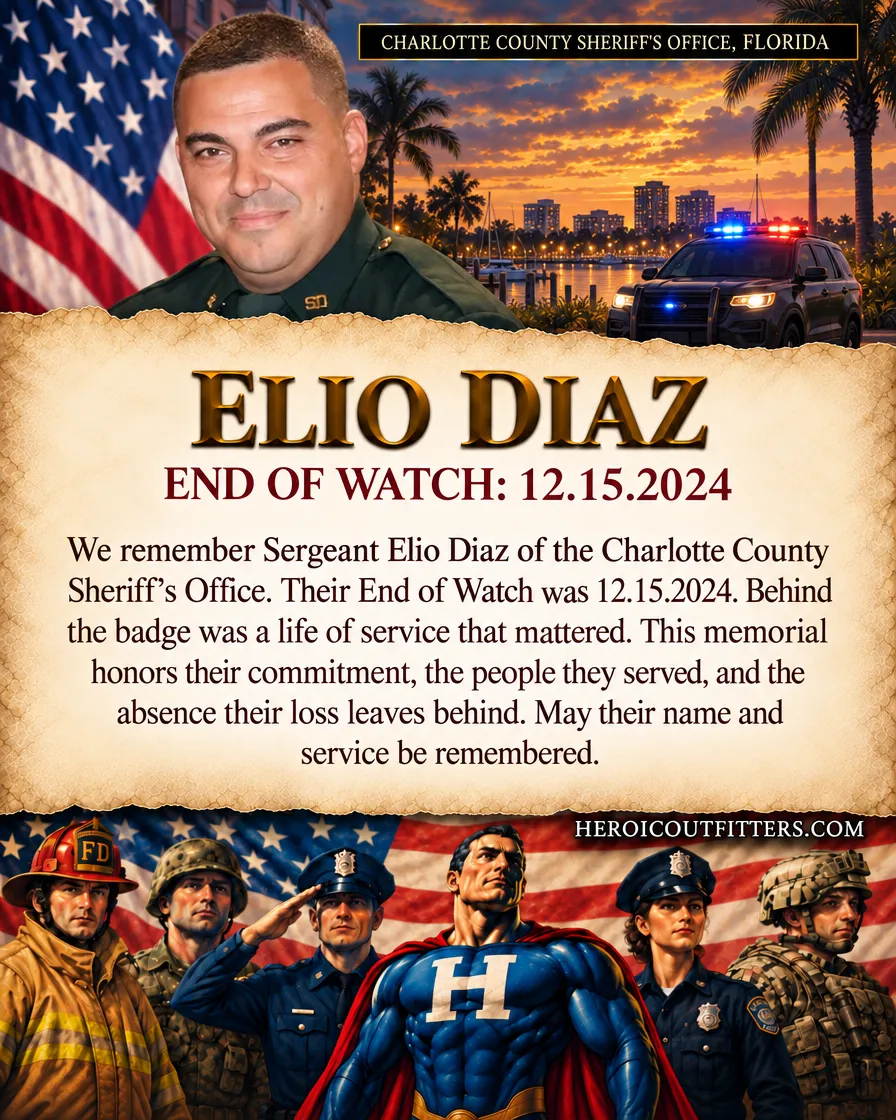 Sergeant Elio Diaz, Charlotte County Sheriff's Office, End of Watch 2024-12-15