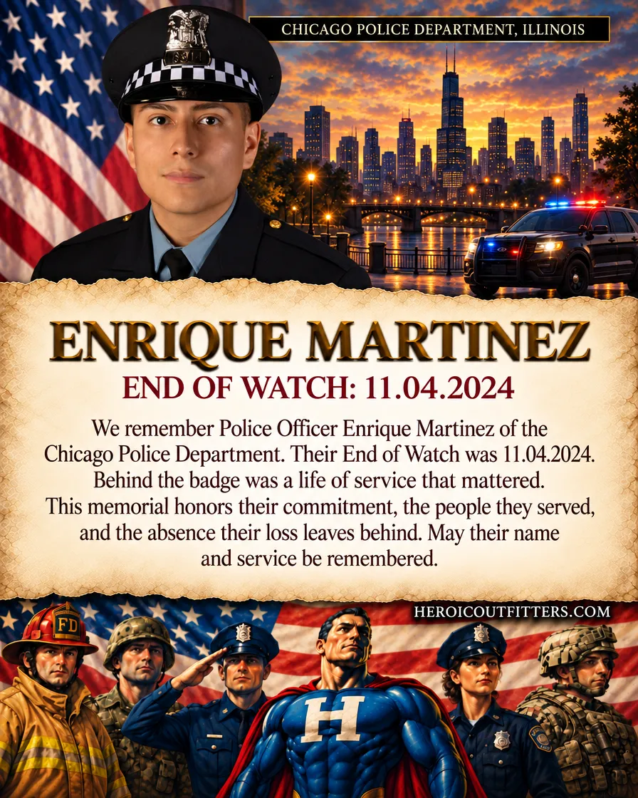 Police Officer Enrique Martinez, Chicago Police Department, End of Watch 2024-11-04