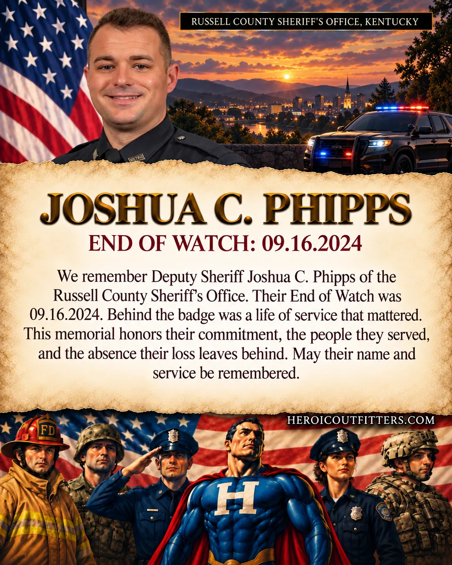 Deputy Sheriff Joshua C. Phipps, Russell County Sheriff's Office, End of Watch 2024-09-16
