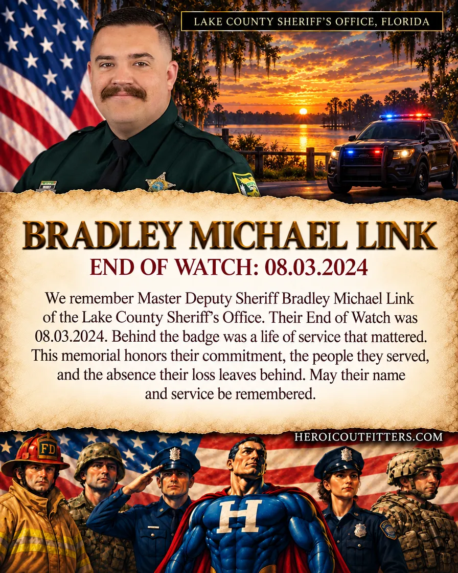 Master Deputy Sheriff Bradley Michael Link, Lake County Sheriff's Office, End of Watch 2024-08-03