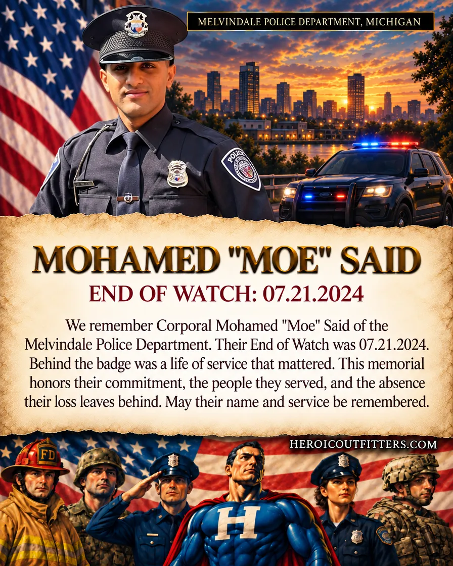 Corporal Mohamed "Moe" Said, Melvindale Police Department, End of Watch 2024-07-21