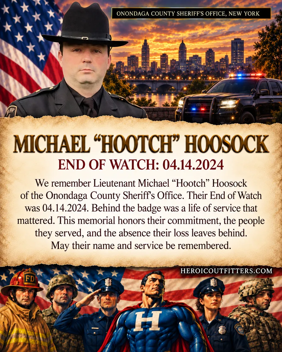 Lieutenant Michael "Hootch" Hoosock, Onondaga County Sheriff's Office, End of Watch 2024-04-14