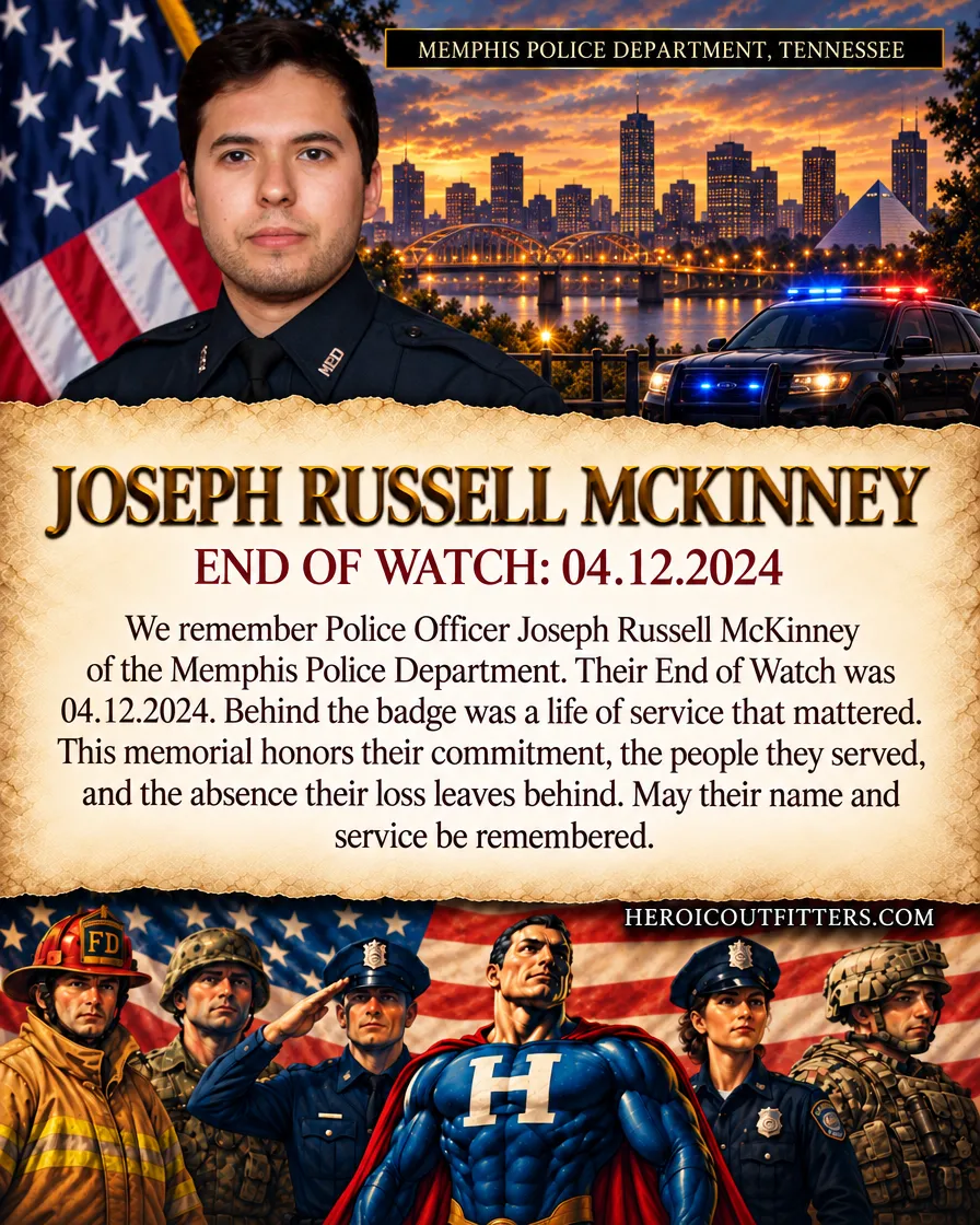Police Officer Joseph Russell McKinney, Memphis Police Department, End of Watch 2024-04-12