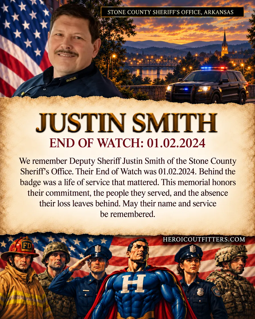 Deputy Sheriff Justin Smith, Stone County Sheriff's Office, End of Watch 2024-01-02