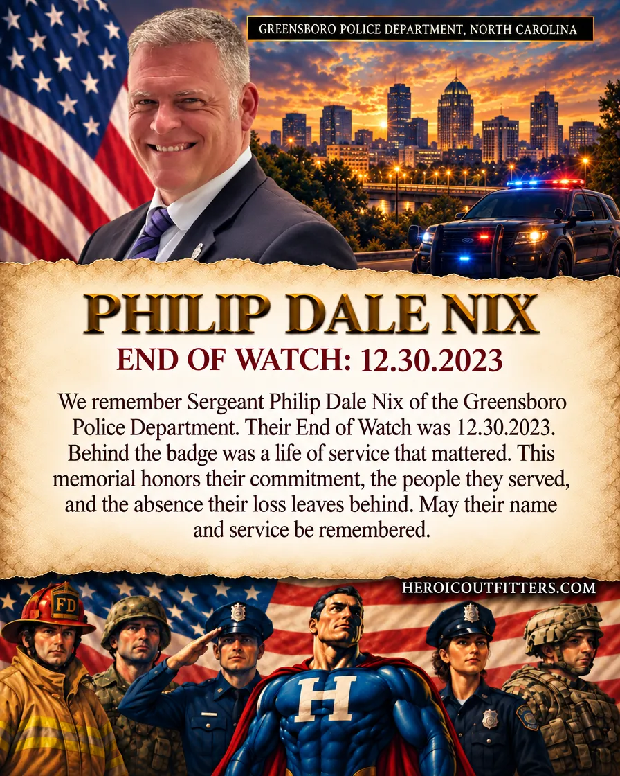 Sergeant Philip Dale Nix, Greensboro Police Department, End of Watch 2023-12-30