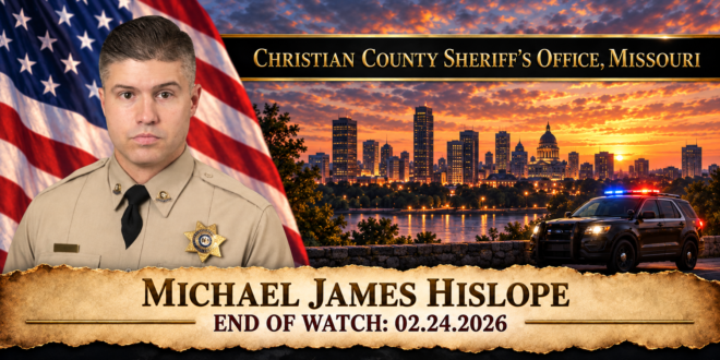 Deputy Sheriff Michael James Hislope, Christian County Sheriff's Office, End of Watch 2026-02-24