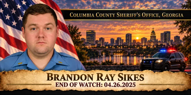 Deputy Sheriff Brandon Ray Sikes, Columbia County Sheriff's Office, End of Watch 2025-04-26