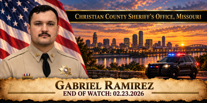 Deputy Sheriff Gabriel Ramirez, Christian County Sheriff's Office, End of Watch 2026-02-23