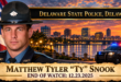 Corporal Matthew Tyler "Ty" Snook, Delaware State Police, End of Watch 2025-12-23