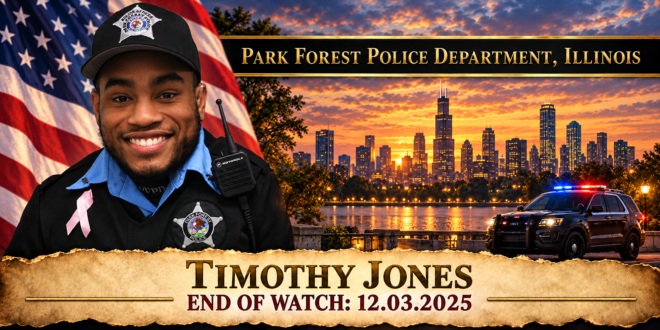 Detective Timothy Jones, Park Forest Police Department, End of Watch 2025-12-03