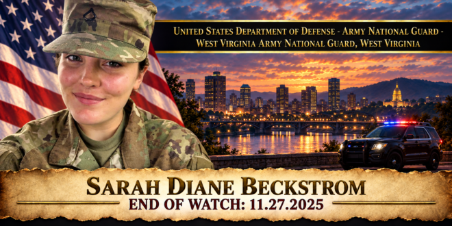 Specialist Sarah Diane Beckstrom, United States Department of Defense - Army National Guard - West Virginia Army National Guard, End of Watch 2025-11-27