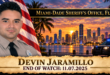Deputy Sheriff Devin Jaramillo, Miami-Dade Sheriff's Office, End of Watch 2025-11-07
