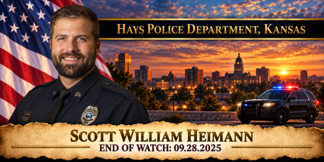 Sergeant Scott William Heimann, Hays Police Department, End of Watch 2025-09-28