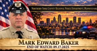 Detective Mark Edward Baker, Northern York County Regional Police Department, End of Watch 2025-09-17