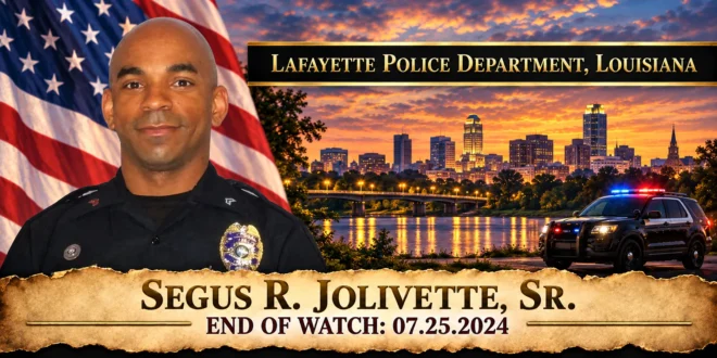 Senior Corporal Segus R. Jolivette, Sr., Lafayette Police Department, End of Watch 2024-07-25