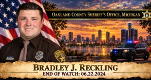 Deputy Sheriff Bradley J. Reckling, Oakland County Sheriff's Office, End of Watch 2024-06-22