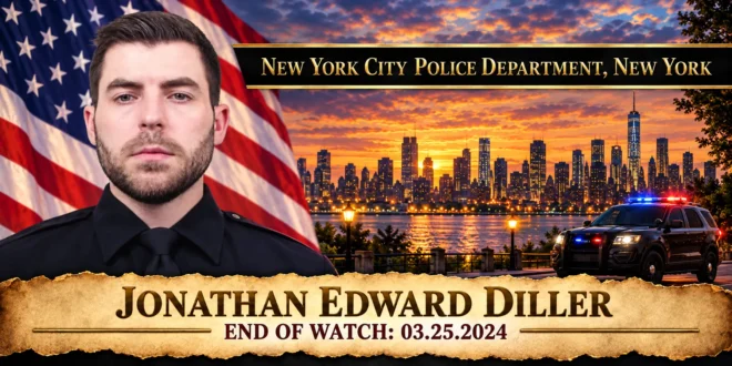 Detective First Grade Jonathan Edward Diller, New York City Police Department, End of Watch 2024-03-25