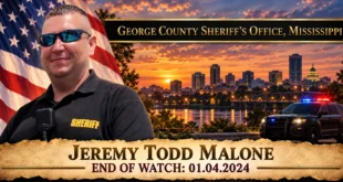 Deputy Sheriff Jeremy Todd Malone, George County Sheriff's Office, End of Watch 2024-01-04