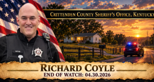 Deputy Sheriff Richard Coyle, Crittenden County Sheriff's Office, End of Watch 2026-04-30