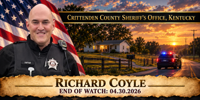 Deputy Sheriff Richard Coyle, Crittenden County Sheriff's Office, End of Watch 2026-04-30