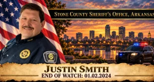 Deputy Sheriff Justin Smith, Stone County Sheriff's Office, End of Watch 2024-01-02
